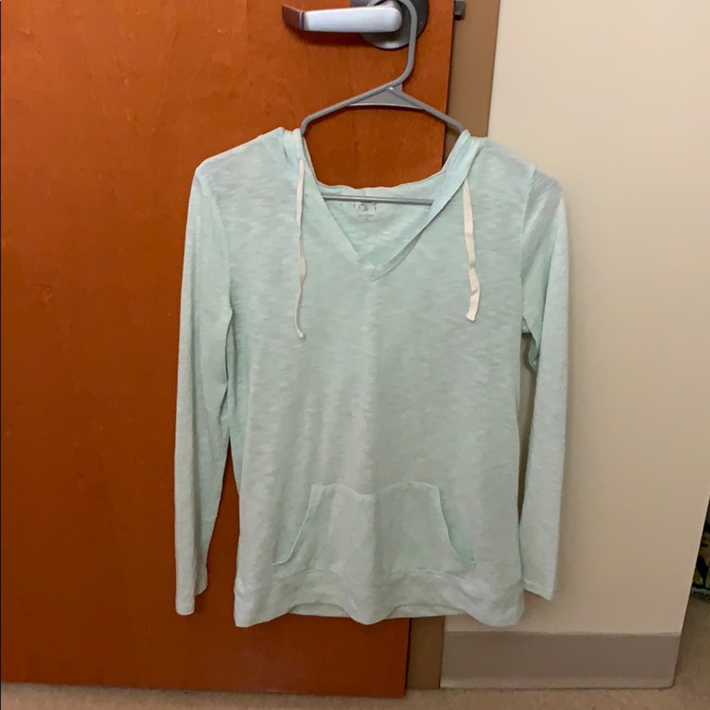 LOFT hooded long sleeve shirt